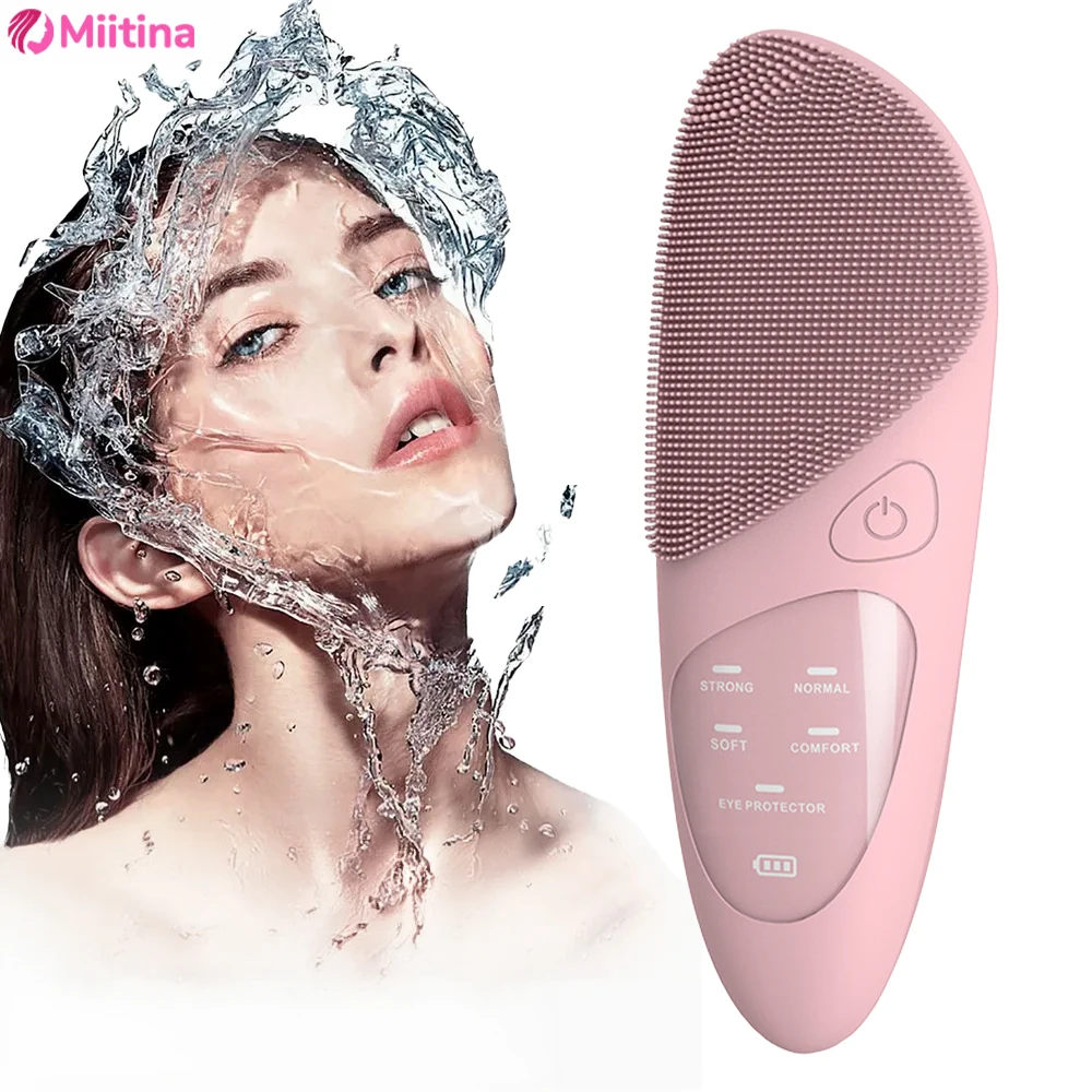 Skincare B Erl - Elektryczna szczoteczka do oczyszczania twarzy Ultradźwiękowa