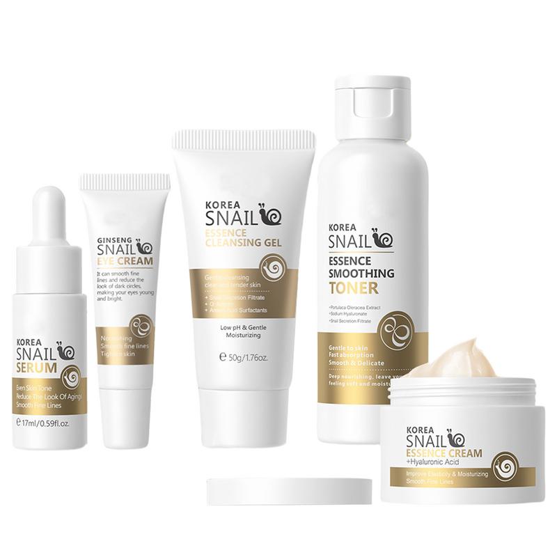 5 sztuk zestaw do pielęgnacji  – Snail Cream Gel recenzja i cena