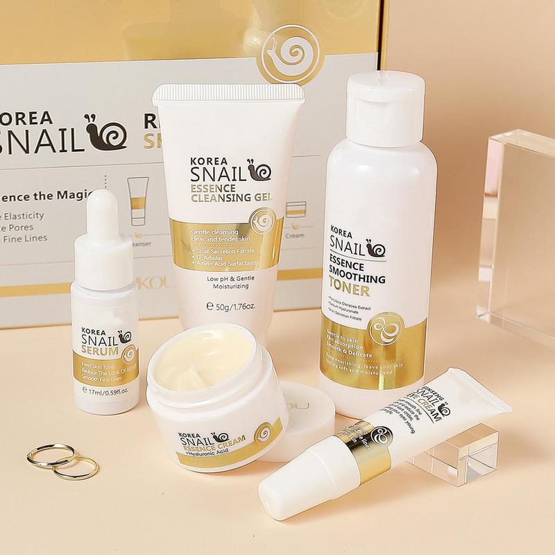 5 sztuk zestaw do pielęgnacji  – Snail Cream Gel recenzja i cena