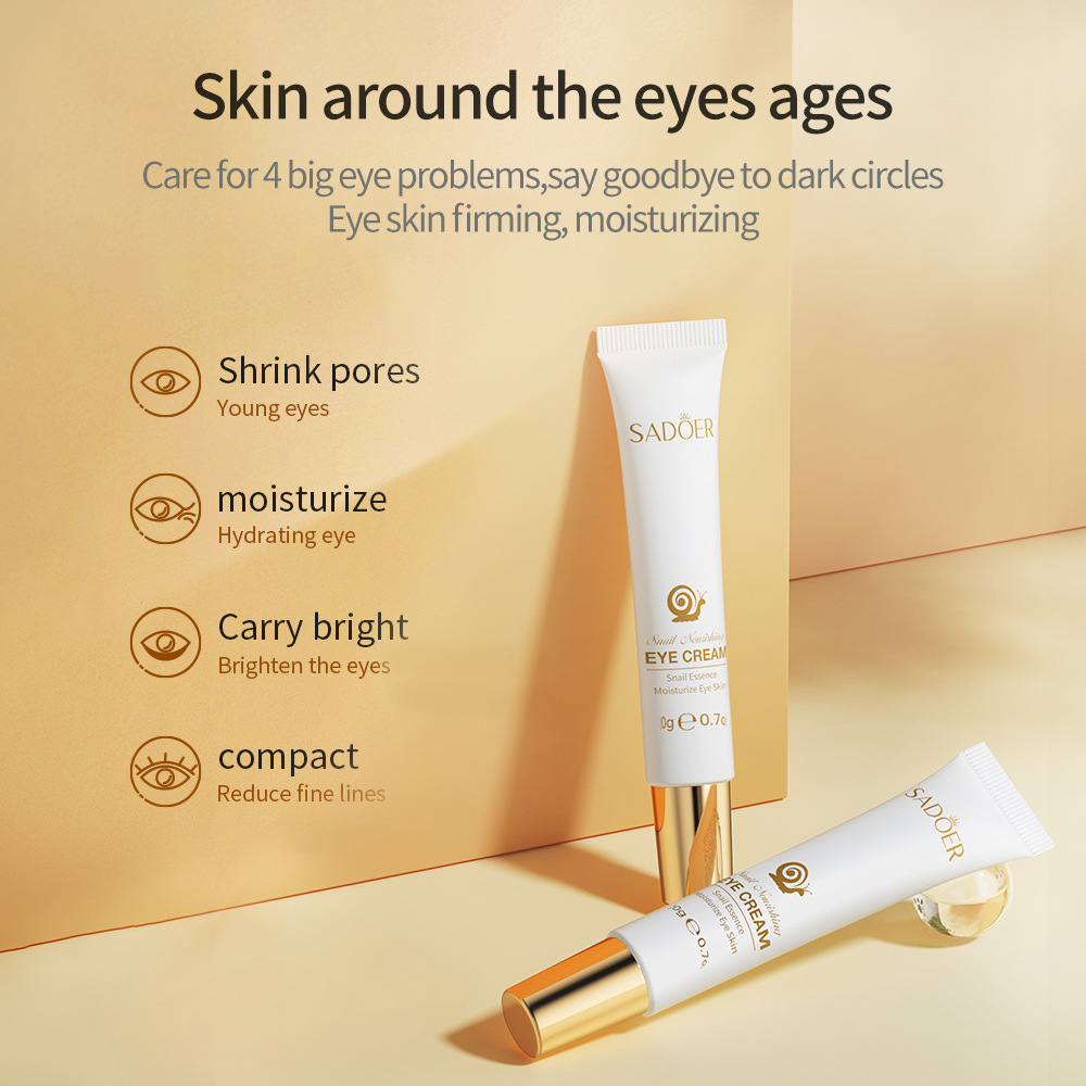 SADOER Krem pod oczy z śluzem  – Snail Cream Gel recenzja i cena